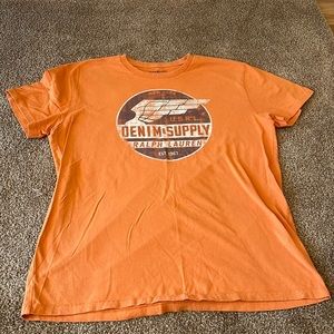 Denim & Supply Ralph Lauren orange graphic tee size L